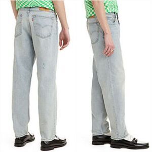Levi’s 550 ‘92 Men's Relaxed Taper Fit Jeans With Paintmark Details Size 32x30